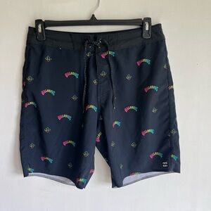 Billabong Recycler Sundays Pro Black Board Shorts Swimwear, Men’s 32